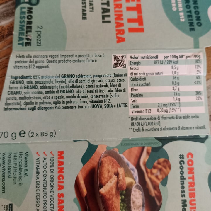 review photo of Vivera Filetti alla marinara vegetali shared by @isa94 on 11 Jun 2022 - review