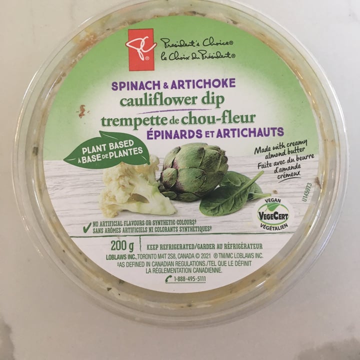 photo of PC Organics Spinach and artichoke cauliflower dip shared by @sp83 on  28 Jun 2021 - review