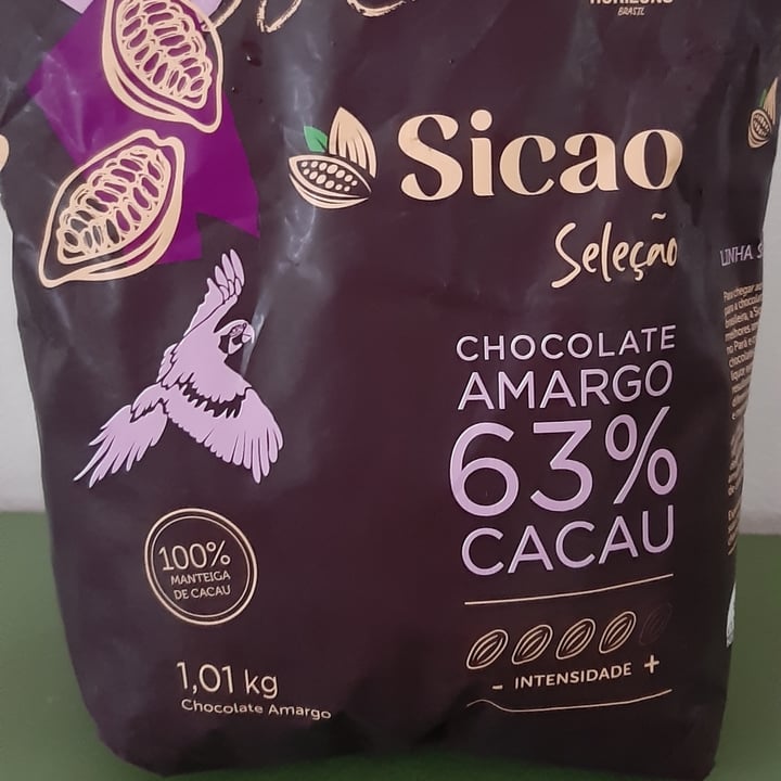 photo of Sicao chocolate amargo seleção 63% shared by @carolterra on  31 Jul 2022 - review