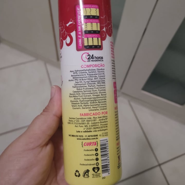 photo of Salon line ativador de cachos vinagre De Maçã shared by @andreiamorim on  09 May 2022 - review