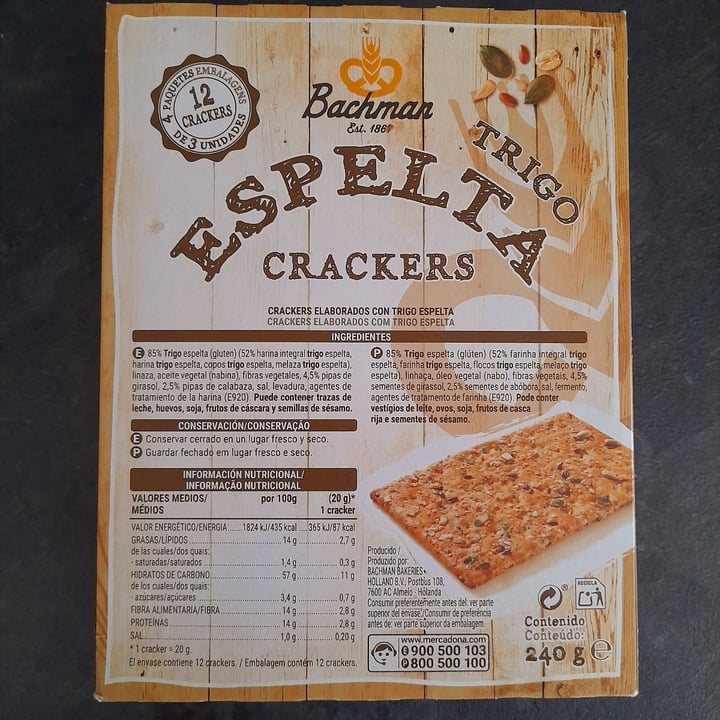 photo of Bachman Crackers espelta shared by @danielgl on  03 Jul 2022 - review