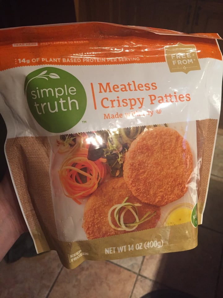 photo of Simple Truth Meatless crispy patties shared by @mallory17 on  12 Sep 2019 - review