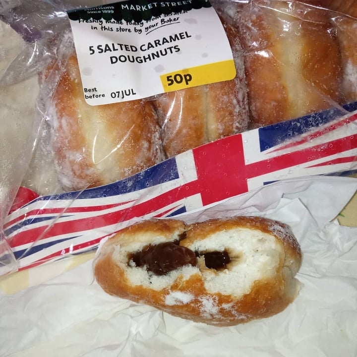 photo of Morrisons Salted caramel doughnuts shared by @supersupergirl on  14 Apr 2021 - review