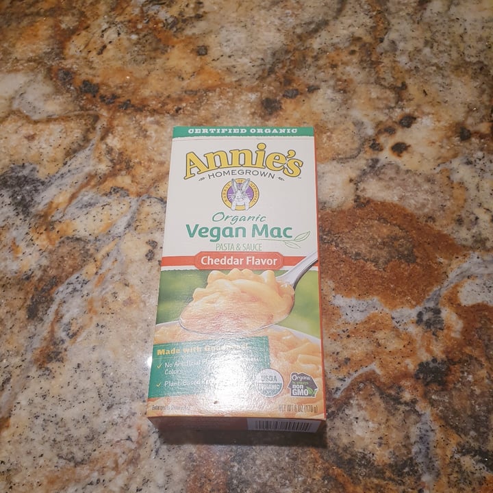 photo of Annie’s Organic Vegan Mac Cheddar Flavor shared by @paniwilson on  30 Nov 2021 - review