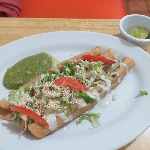 Photo of the dish “Flautas Barbasoya”