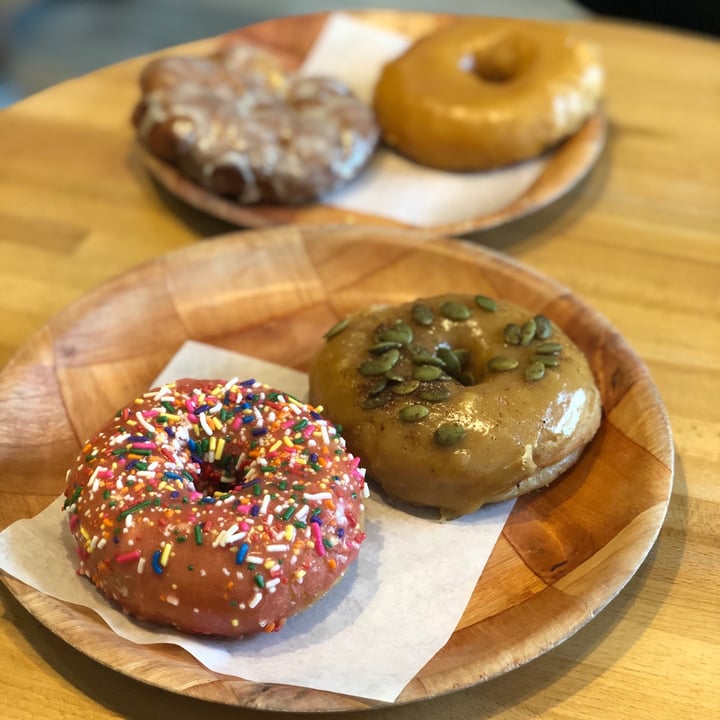 photo of Vortex Doughnuts Strawberry donut shared by @kaitlynax on  29 Apr 2020 - review