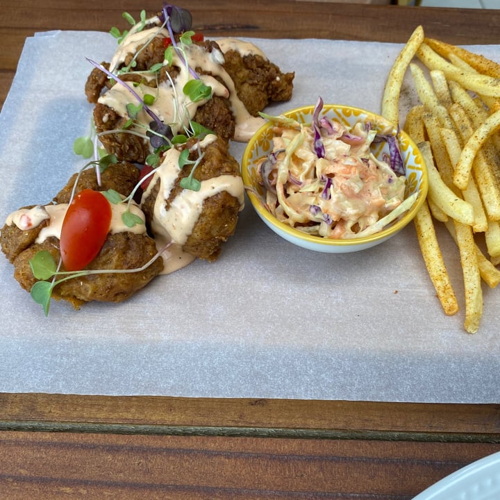 photo of The Vegan Chef Umhlanga Southern fried chickn, chips & slaw shared by @saveg on  06 Jun 2021 - review