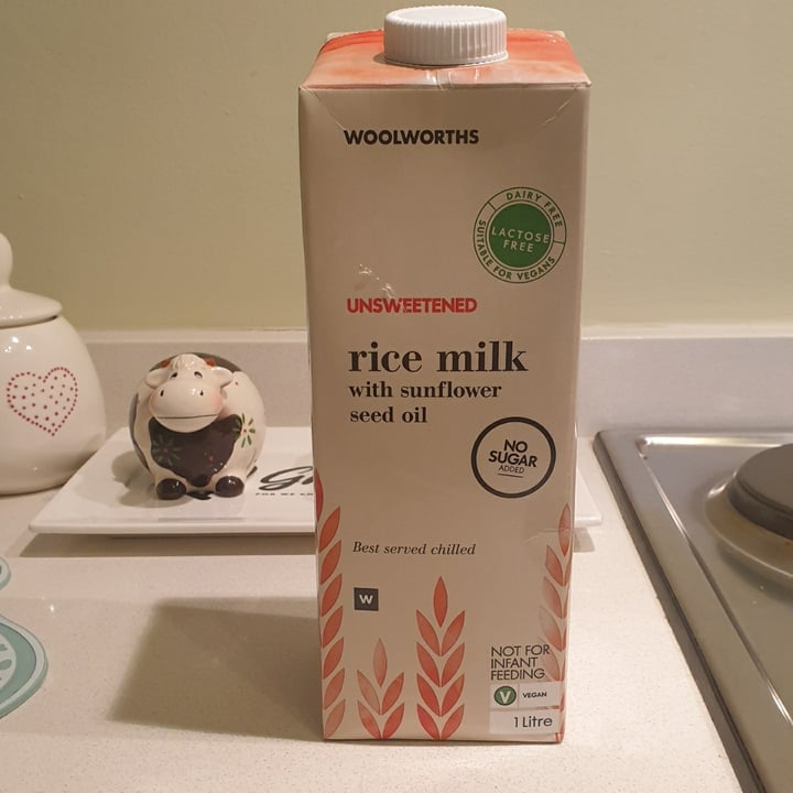 photo of Woolworths Food Rice Milk shared by @compassionate1candy on  16 Nov 2020 - review