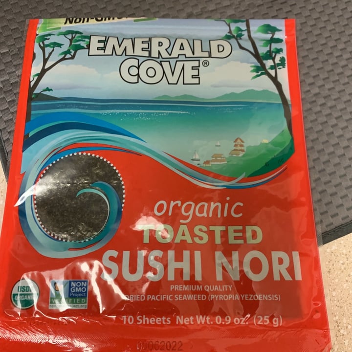 photo of Emerald Cove Organic Toasted Sushi Nori shared by @kittycrueltyfree on  12 Aug 2021 - review