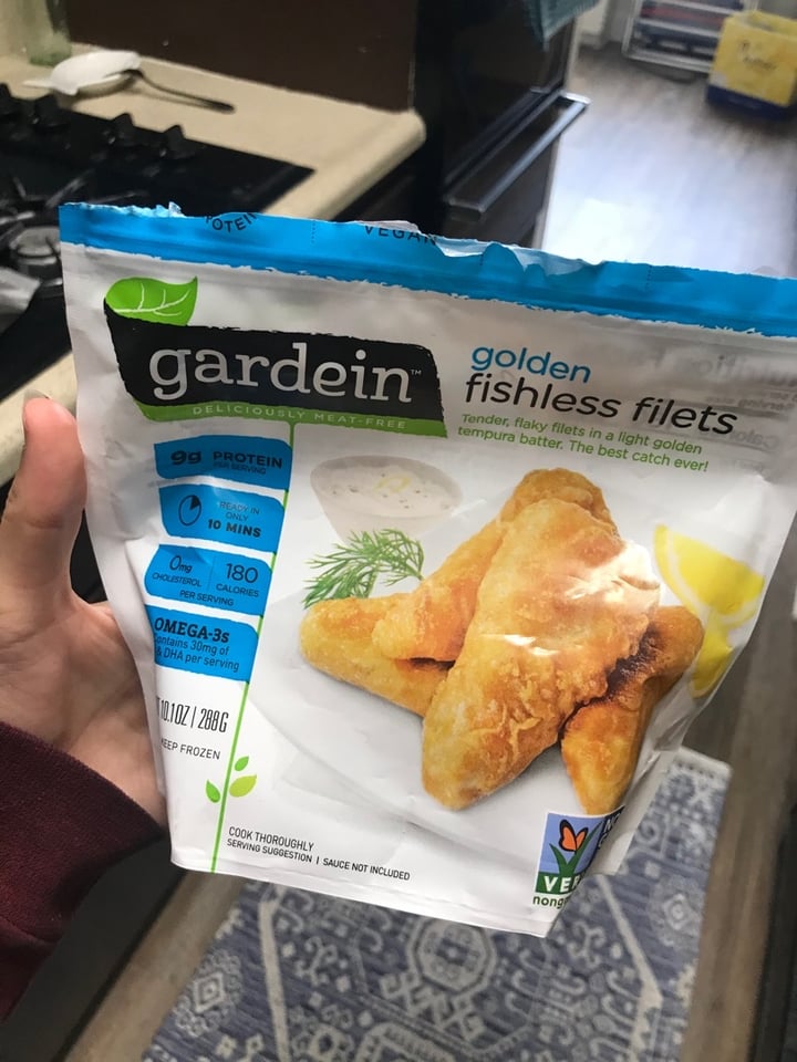 photo of Gardein Golden Plant Based F'sh Filets  shared by @curvycarbivore on  02 Dec 2019 - review