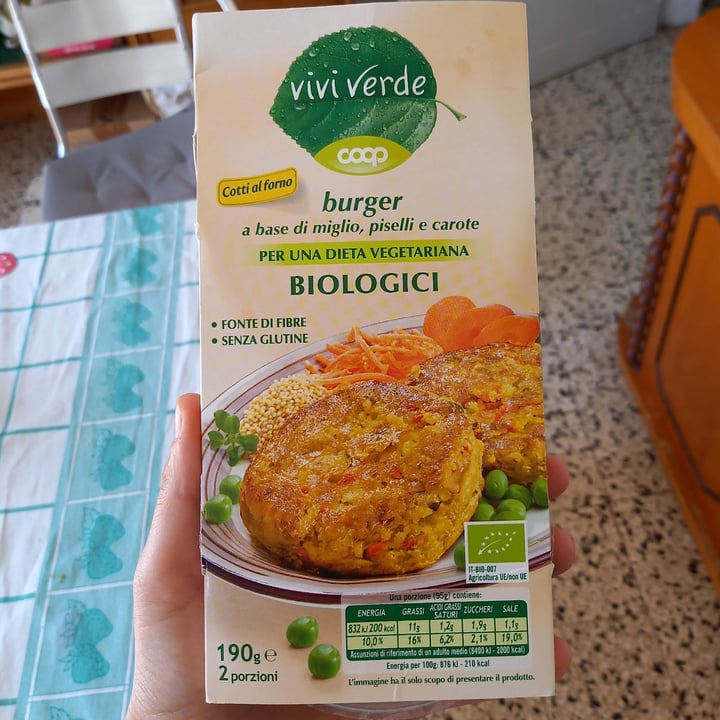 photo of Vivi Verde Coop Burger di Miglio Piselli e Carote shared by @martac on  24 Mar 2022 - review