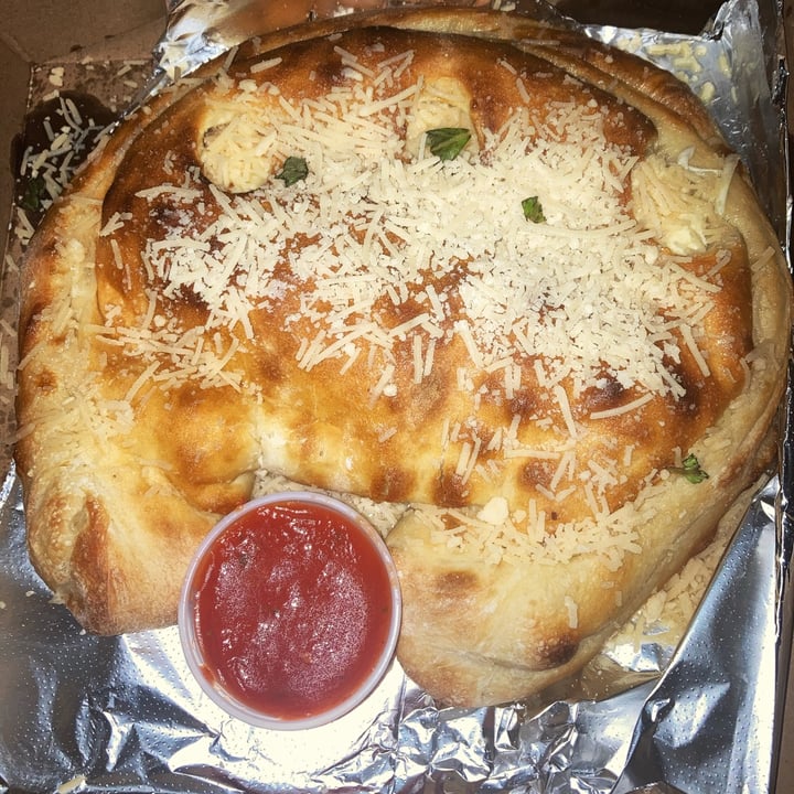 photo of Screamer's Pizzeria Calzone shared by @veganjewelsnyc on  11 Jan 2021 - review