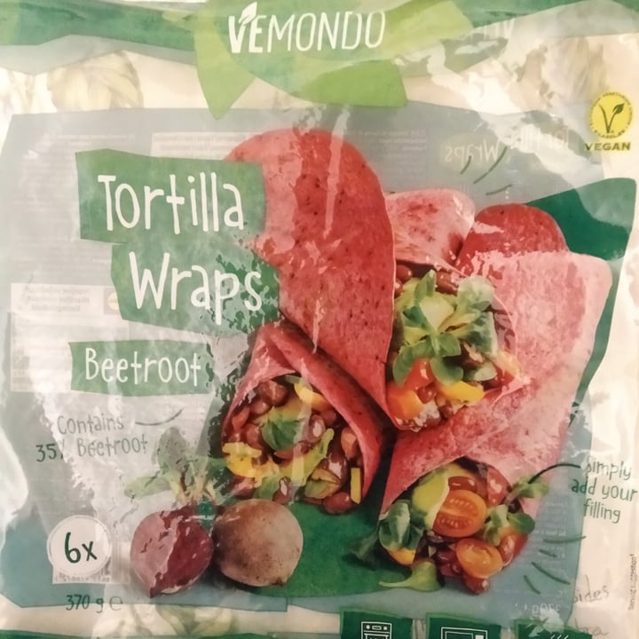 review photo of Vemondo Tortilla wraps beetroot shared by @johannesburg on 29 Nov 2022 - review