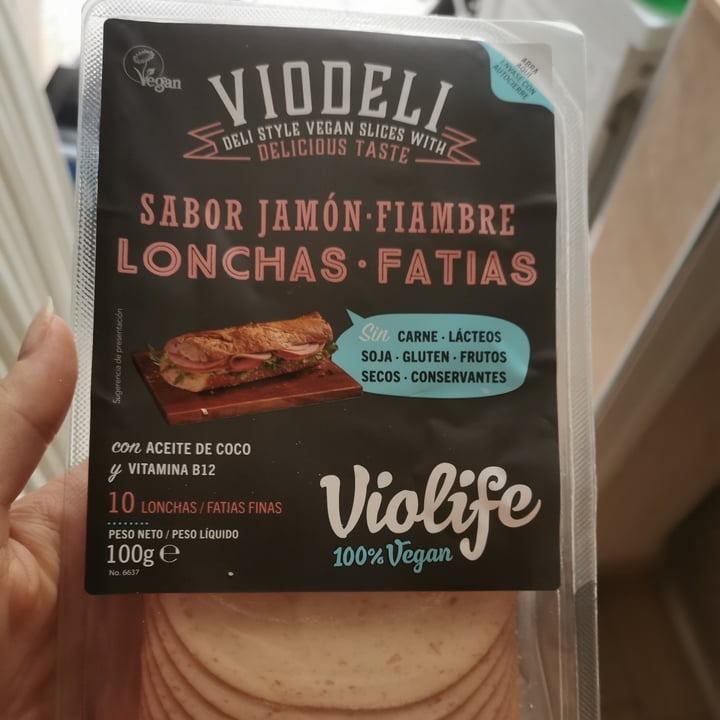 review photo of Violife Viodeli fiambre sabor jamón shared by @aripellegrini on 25 Sep 2022 - review