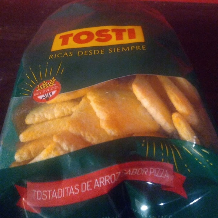 photo of Tosti Tostaditas De Arroz Sabor Pizza shared by @agusigounet on  10 Aug 2020 - review