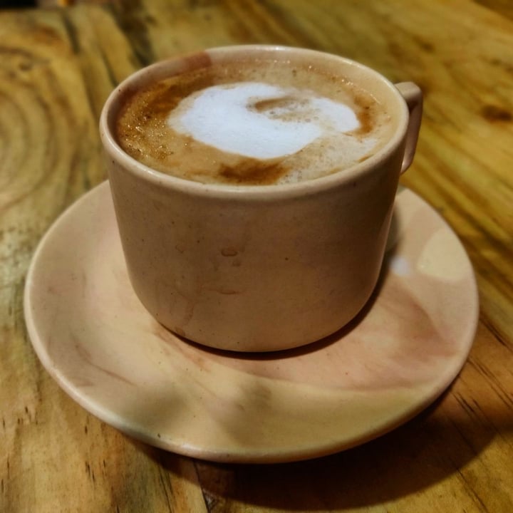 photo of Ubuntu Community - The Vegan Cafe Vegan cafe latte shared by @surajitkarak on  21 Feb 2020 - review