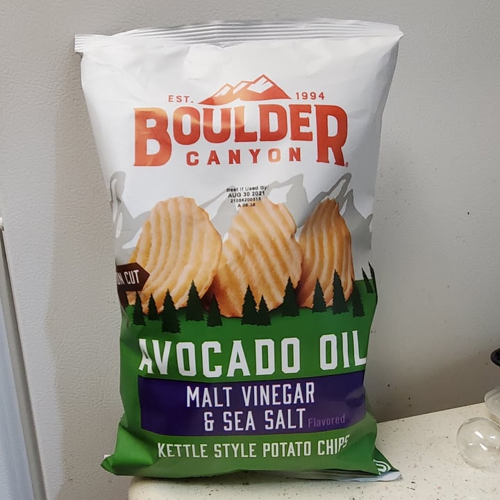 photo of Boulder Canyon Avocado Oil Malt Vinegar & Sea Salt Chips shared by @iamchristinevilla on  21 Apr 2021 - review