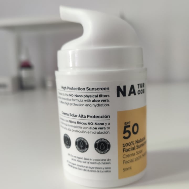 photo of Naturcos SPF 50 100% Natural Facial Sunscreen shared by @marta1303 on  23 Apr 2021 - review