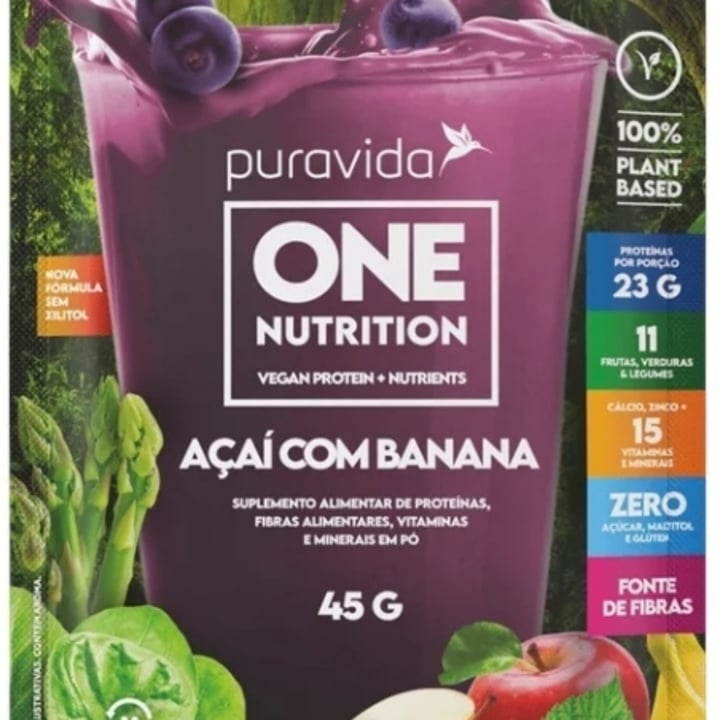 review photo of puravida One nutrition sabor Açai com Banana shared by @alemil on 29 Apr 2022 - review