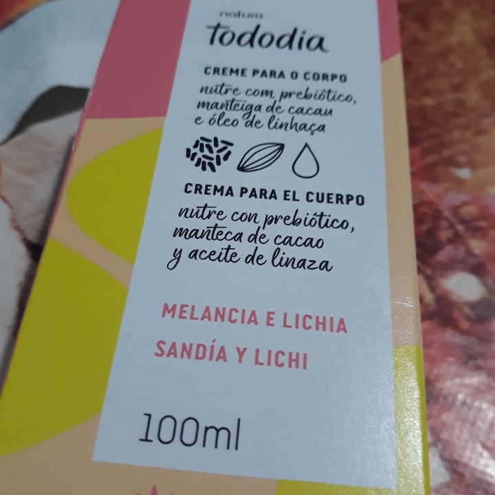 photo of Natura Creme para o Corpo Melancia e Lichia shared by @soniabarreto on  11 May 2022 - review