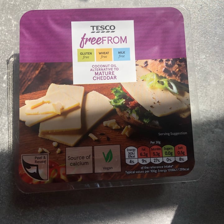 photo of Tesco Free From mature cheddar shared by @huia07 on  22 Sep 2022 - review