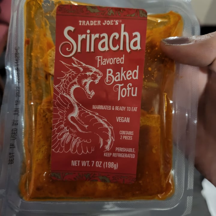 photo of Trader Joe's Sriracha Baked Tofu shared by @katiardz on  19 May 2022 - review