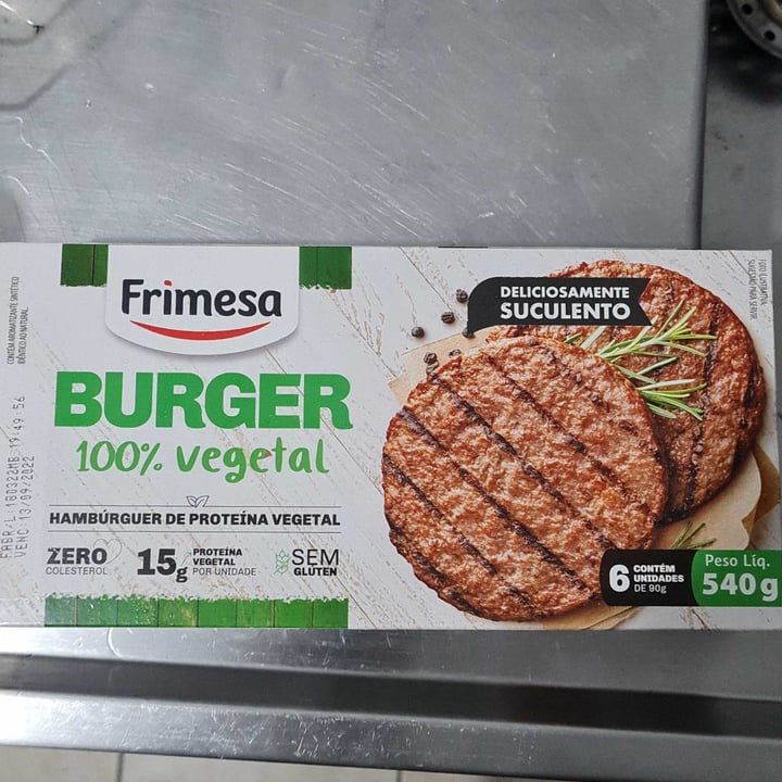 photo of Frimesa Hamburquer 100% Vegetal Frimesa shared by @thiagogarcia on  02 Jul 2022 - review