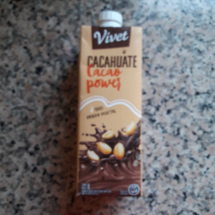 photo of Vívet Leche de Cacahuate sabor Cacao Power shared by @gordivegan on  02 Aug 2021 - review