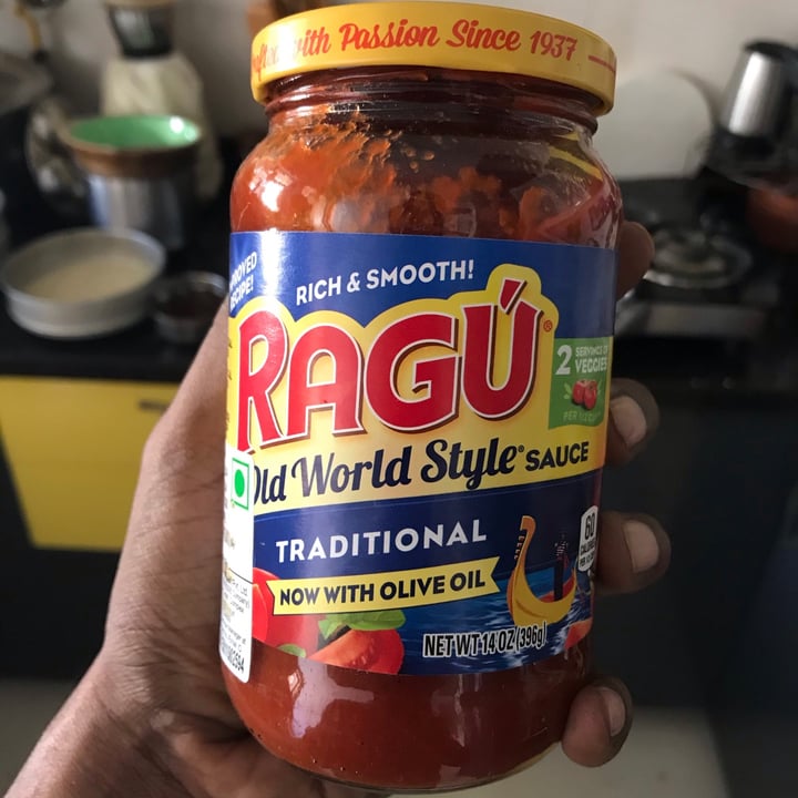 photo of Ragu Traditional Sauce shared by @veganniran on  21 Jan 2021 - review
