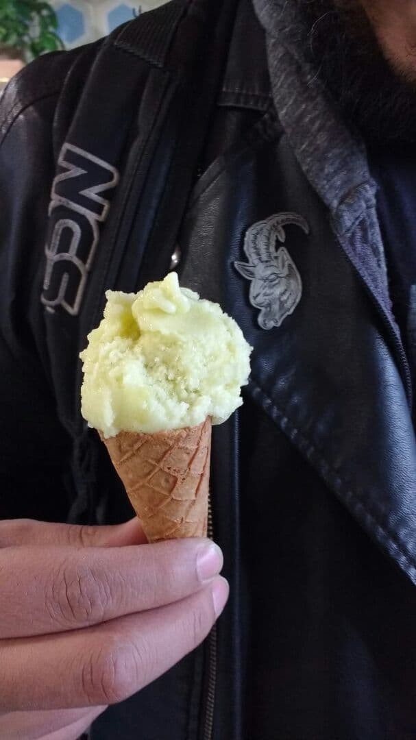 Photo of the dish “Helado de Piña Albahaca”