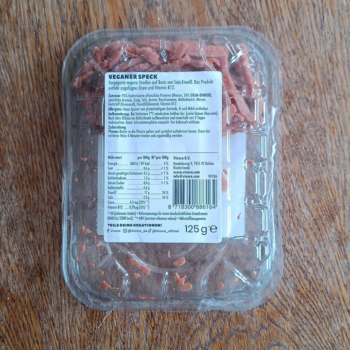 review photo of Vivera Veganer Speck shared by @mimosatimida on 04 Sep 2022 - review