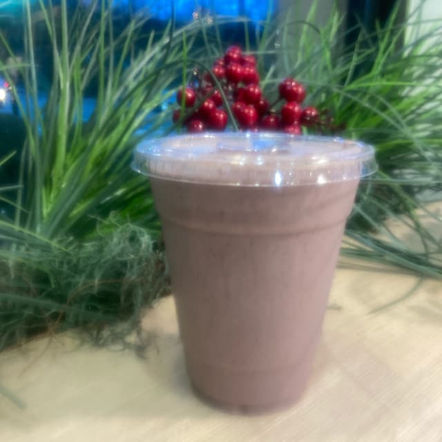 Photo of the dish “PB&J Smoothie with Kale, Strawberries and Blueberries”