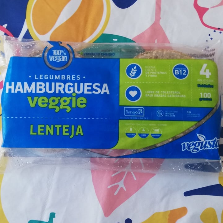 photo of Vegusta Hamburguesa Veggie Lentejas shared by @camilix on  01 Dec 2020 - review