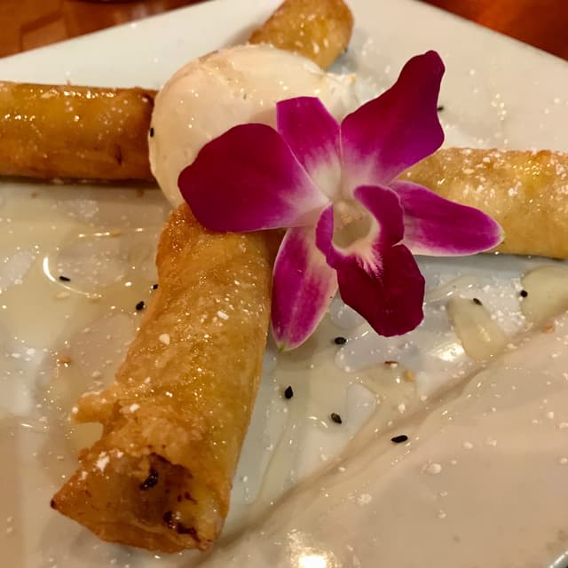 Photo of the dish “Fried Banana with Coconut Ice Cream”