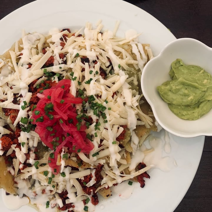 review photo of The Pitted Date Vegan Restaurant, Bakery and Café Chilaquiles shared by @earthvelvet on 12 Jun 2021 - review