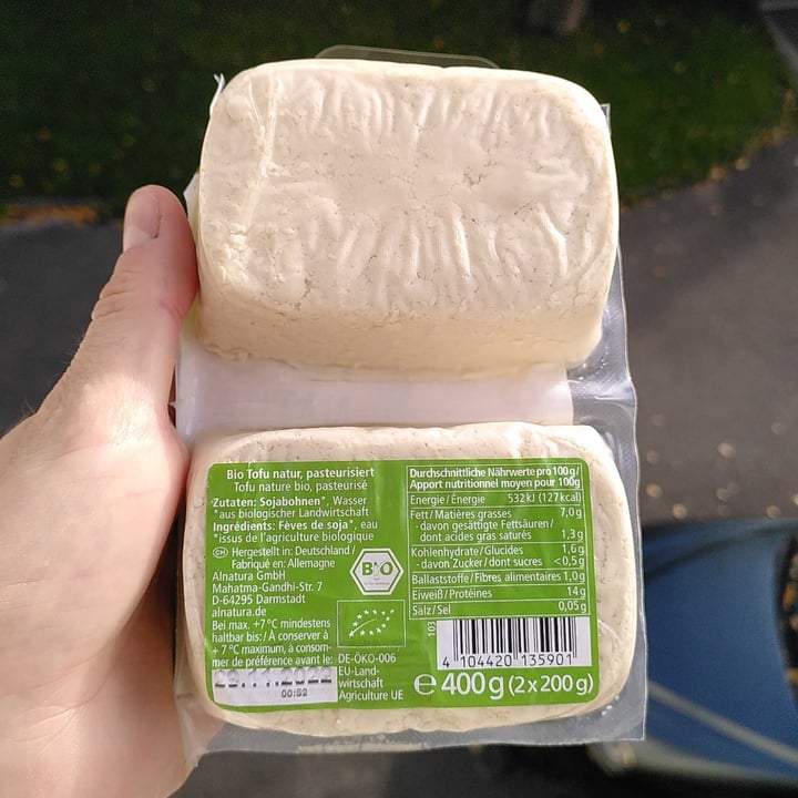 review photo of Alnatura Tofu Natur shared by @letsgetit on 16 Oct 2022 - review