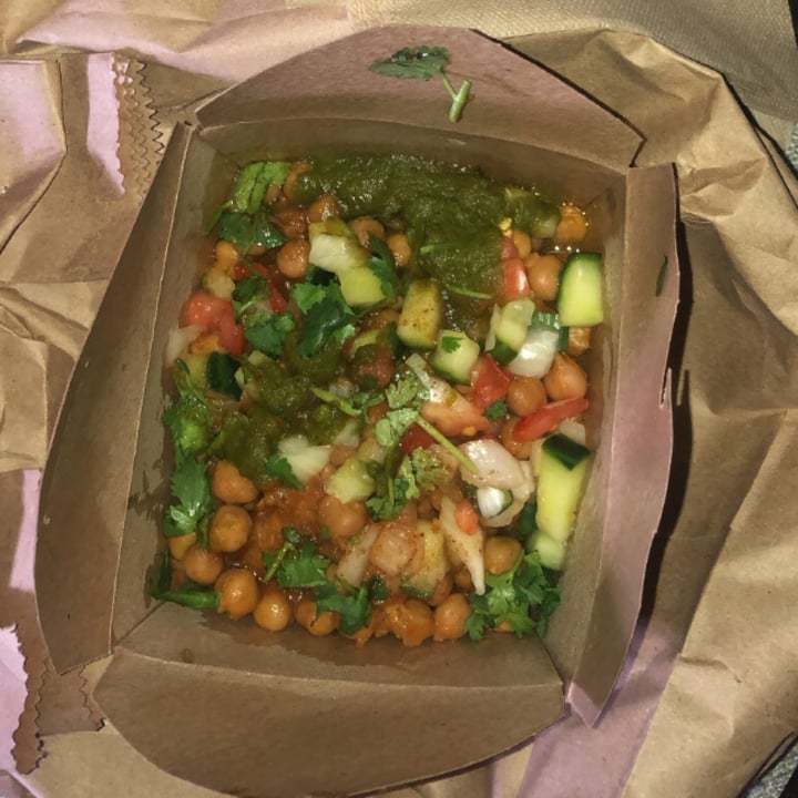 review photo of Twisted Indian Wraps samosa chat shared by @roachhole on 16 Oct 2022 - review