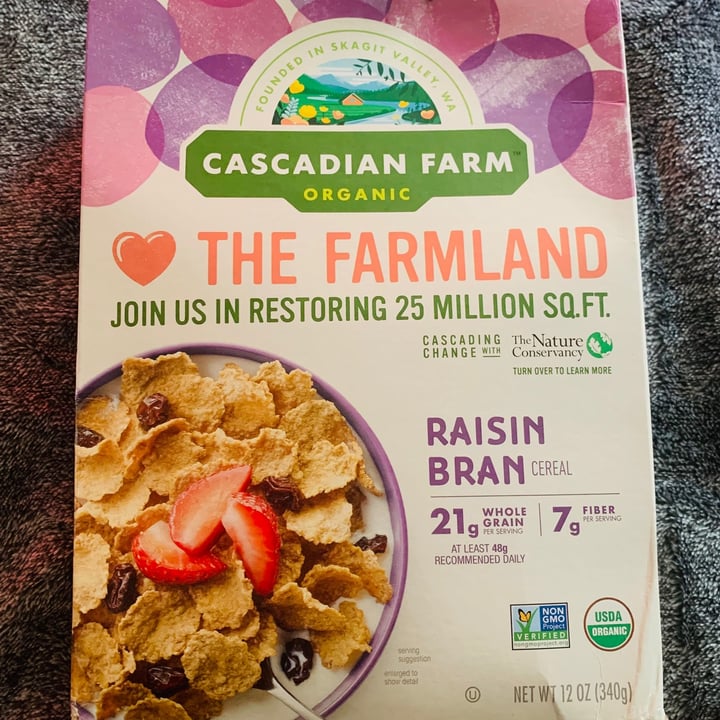 review photo of Cascadian Farm The Farmland Raisin Bran shared by @iamgodschild on 04 Nov 2021 - review