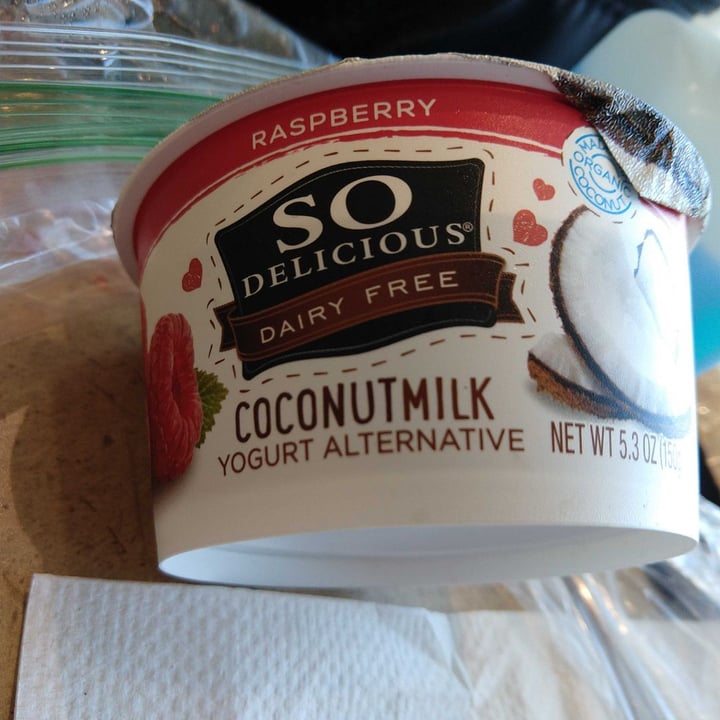 photo of So Delicious Dairy Free Raspberry Coconutmilk Yogurt Alternative shared by @iheartanimals on  29 Aug 2019 - review