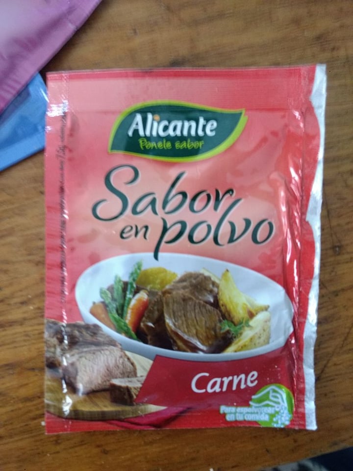 review photo of Alicante Sabor en Polvo Carne shared by @tomyrivaderovegan on 23 Dec 2019 - review