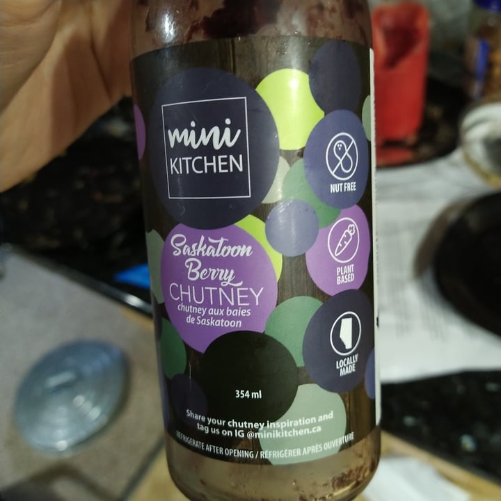 photo of mini kitchen saskatoon berry chutney shared by @shaggyvegan on  15 May 2022 - review