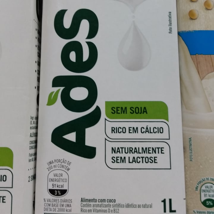 review photo of Ades Leche de Coco sabor Natural shared by @luizamilioli on 31 Jul 2021 - review