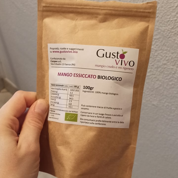 photo of Gusto vivo Mango essiccato shared by @greta94 on  01 Apr 2022 - review