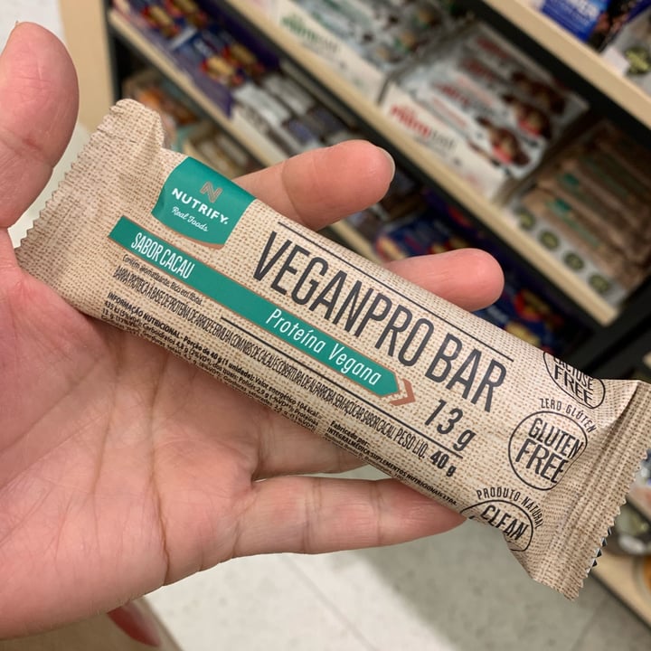 photo of Nutrify. - Food Veganpro bar- proteína vegana shared by @sandraoliveira on  13 Jun 2022 - review