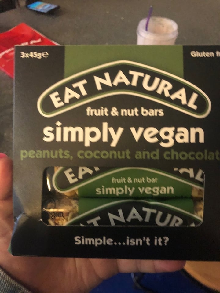 photo of Eat natural Simply Vegan Fruit and Nut Bar shared by @brionygoy on  28 Jan 2020 - review