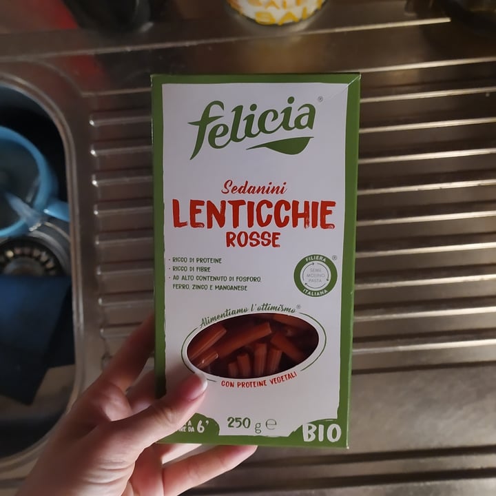 photo of Felicia Red Lentil Sedanini shared by @vegbignosegal on  14 Apr 2022 - review