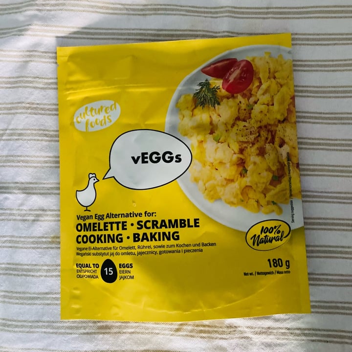photo of Cultured Foods Vegan Egg Alternative For Omelette, Scramble, Cooking, Baking shared by @federicathewitch on  25 Jul 2022 - review