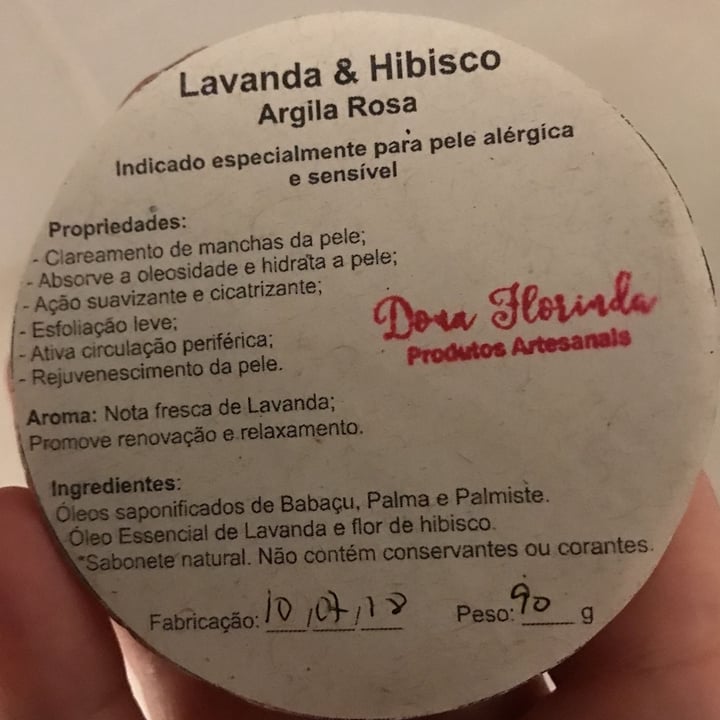 review photo of Dona Florinha Soap Lavanda Hibisco & Argila Rosa shared by @anaribas on 07 May 2022 - review