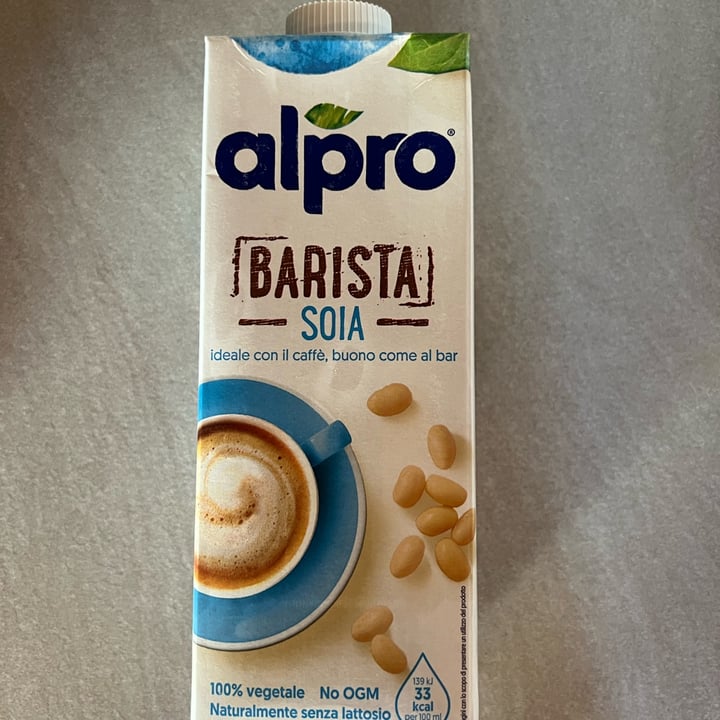photo of Alpro Barista Soia shared by @alevegan00 on  02 Dec 2021 - review