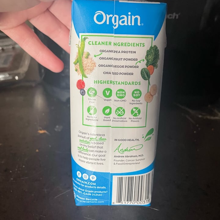 photo of Orgain Plant protein shake creamy chocolate shared by @lauren5151 on  11 Jul 2022 - review